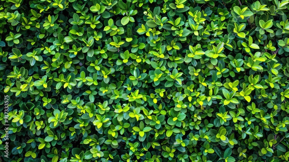 Green Hedge Wall with Small Leaves: Nature's Evergreen Beauty Green Hedge Wall with Small Leaves: Nature's Evergreen Beauty