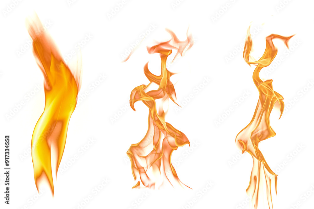 Fire flames on a transparent background, PNG Stock Illustration | Adobe ...