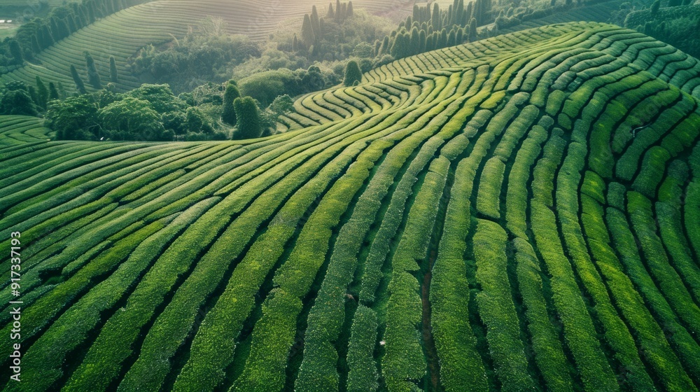 Green tea plantation photo, agriculture background, tea plantation landscape drone on leaves, organic farm, mountains, green trees, aerial show, farmers, fresh harvest Green tea plantation photo, agriculture background, tea plantation landscape drone on leaves, organic farm, mountains, green trees, aerial show, farmers, fresh harvest