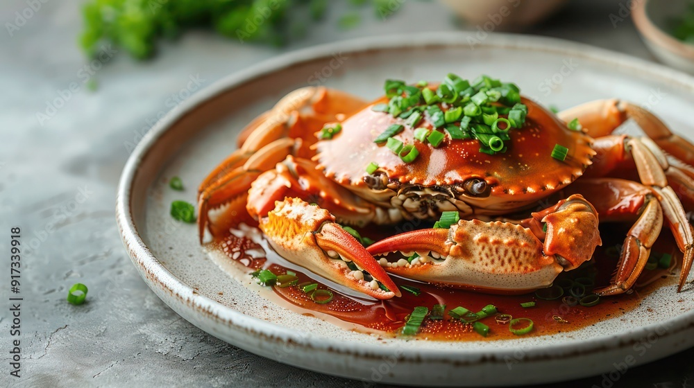 Korean spicy Fresh raw Soy Sauce Marinated Crab, traditional food Korean food Korean spicy Fresh raw Soy Sauce Marinated Crab, traditional food Korean food