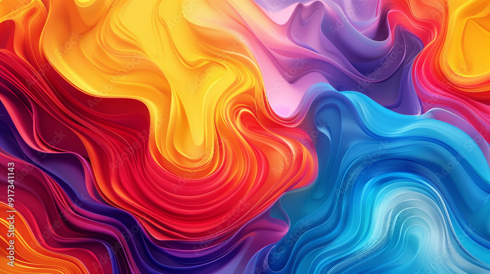A colorful abstract design featuring swirling patterns and vibrant gradients, creating a visually striking composition
A colorful abstract design featuring swirling patterns and vibrant gradients, creating a visually striking composition