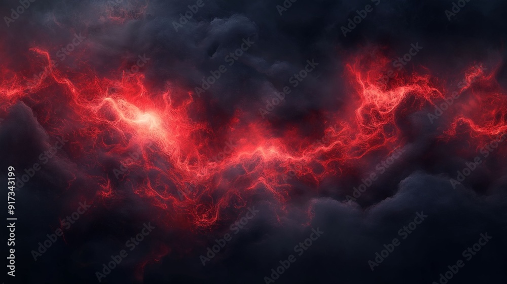 Abstract red smoke on dark background. Abstract red smoke on dark background.