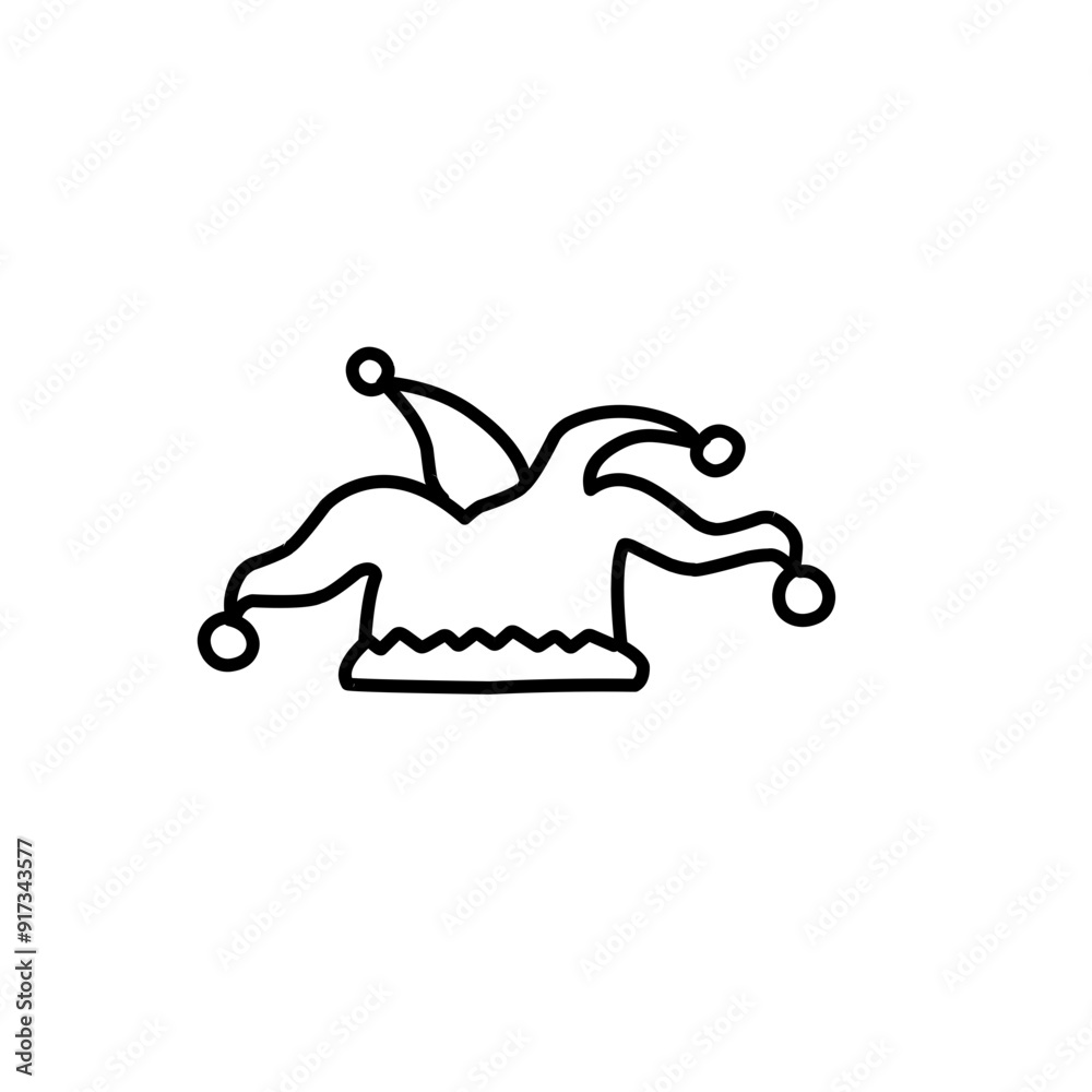 jester hat outline jester hat outline