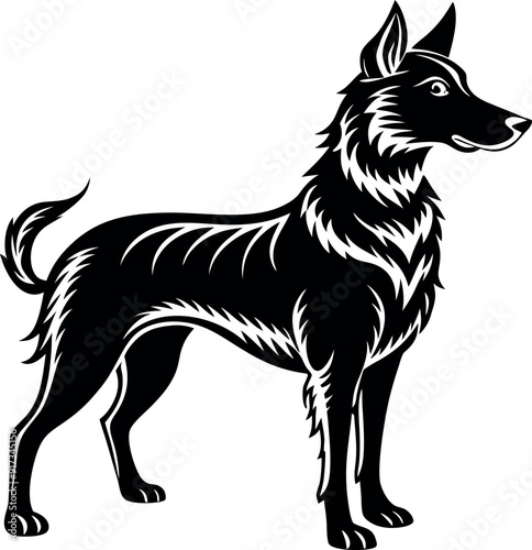 Dog Silhouette Black Vector