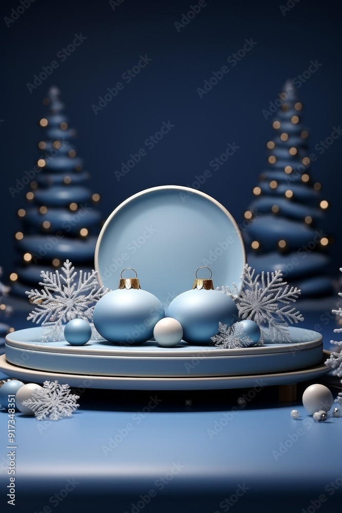Elegant Christmas Gift Towers with Festive Winter Wonderland Backgrounds. Elegant Christmas Gift Towers with Festive Winter Wonderland Backgrounds.