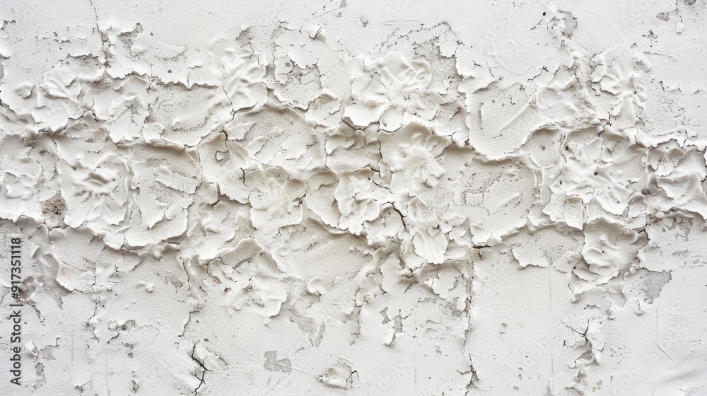 Whitewashed wall displaying pattern on concrete. Whitewashed wall displaying pattern on concrete.