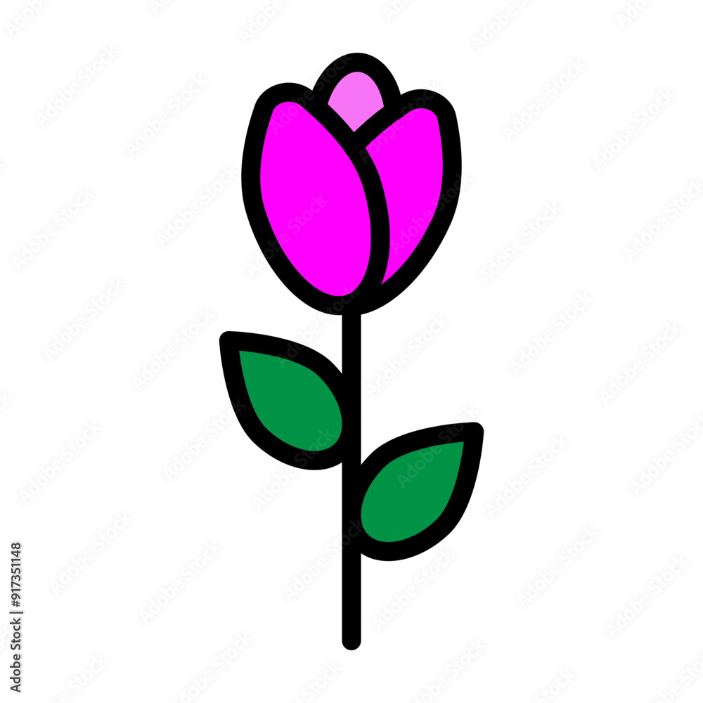 Winter Rose Vector Filled Icon Design Winter Rose Vector Filled Icon Design