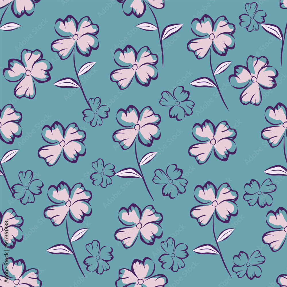 floral seamless pattern. 