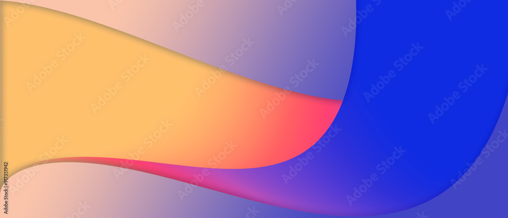Abstract background with yellow, blue and pink gradients. Abstract background with yellow, blue and pink gradients.
