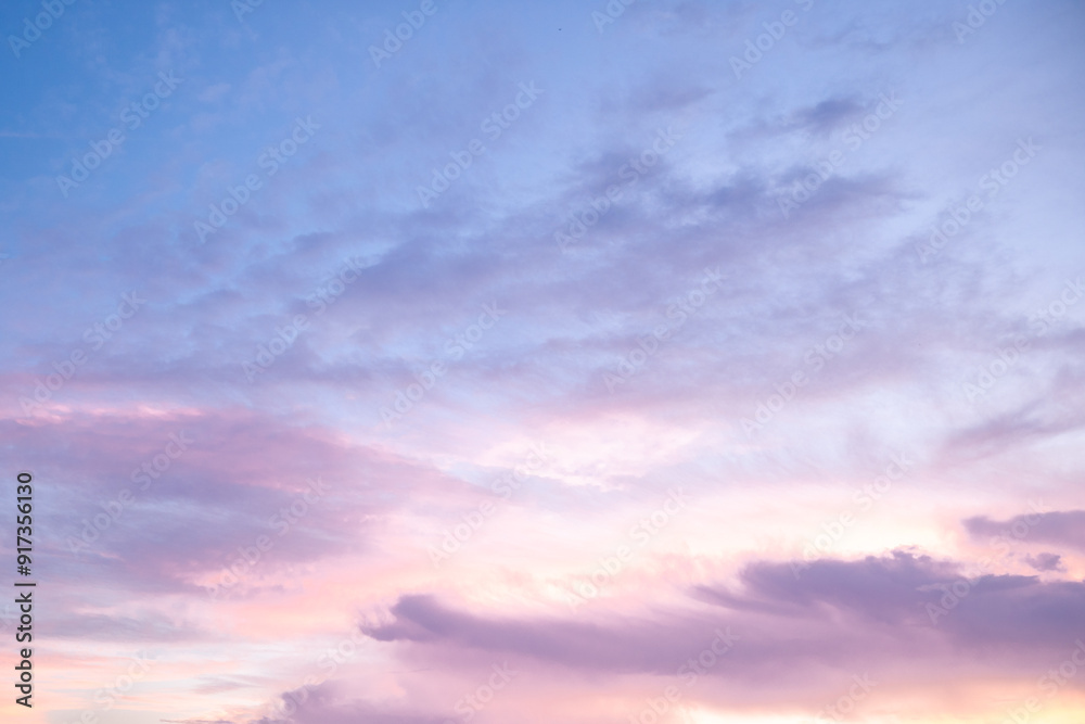 Obraz premium sunset sky with clouds