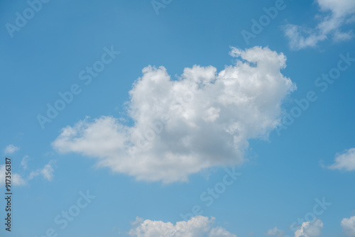 blue sky with white clouds