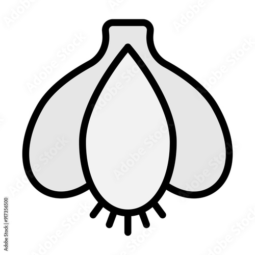 Garlic Vector Filled Icon Design