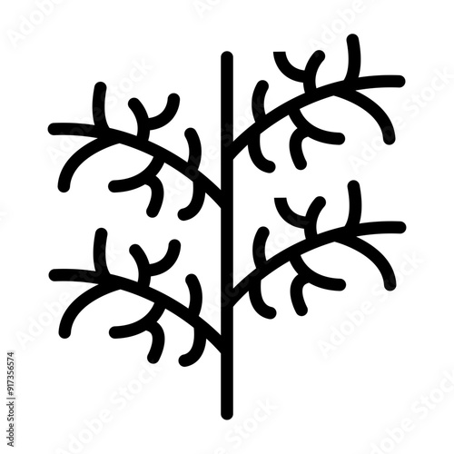 Dill Vector Filled Icon Design