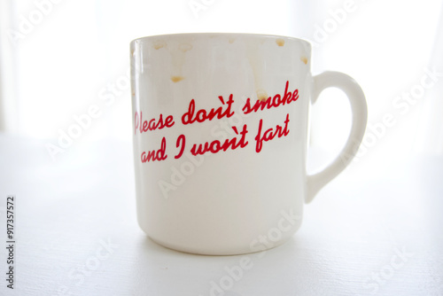 Funny slogan novelty mug 