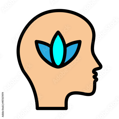 Meditation Retreat Vector Filled Icon Design