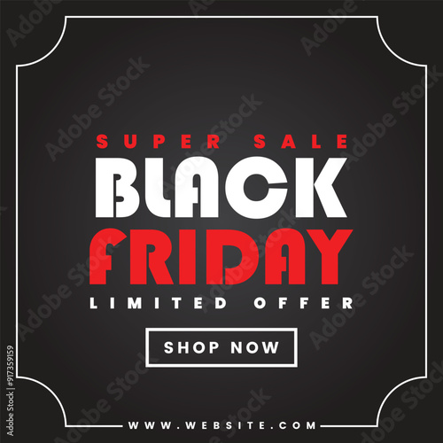 Black Friday social media template