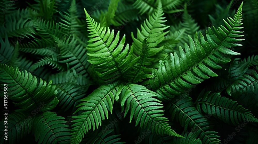 A vibrant green ferns wallpaper, showcasing lush foliage in high definition. A vibrant green ferns wallpaper, showcasing lush foliage in high definition.