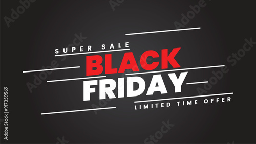 Black friday sale banner template