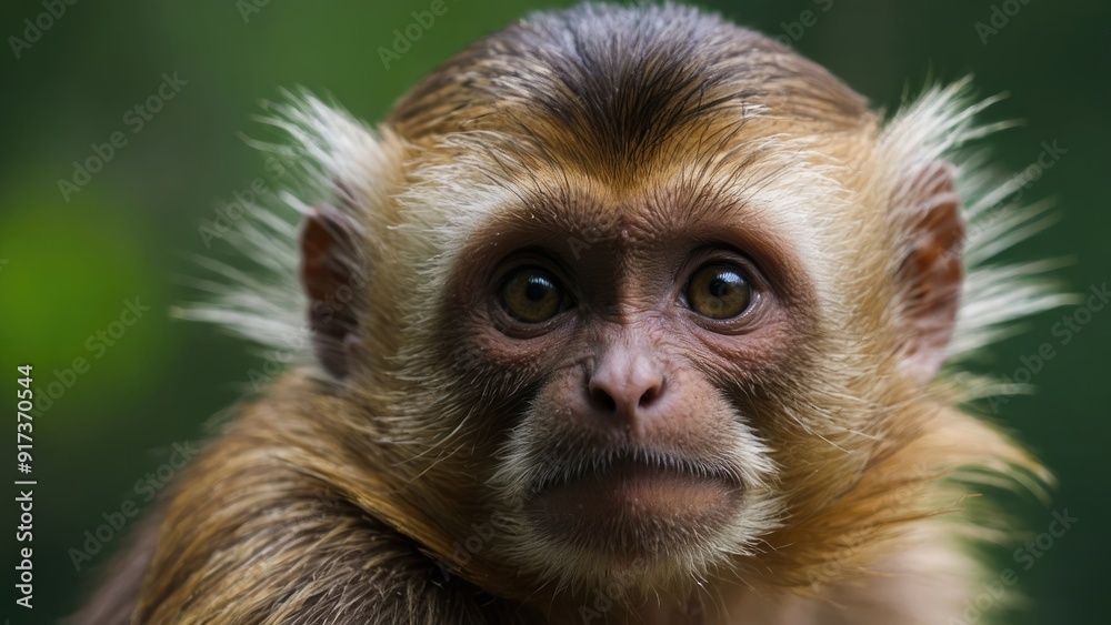 close up portrait of a baboon