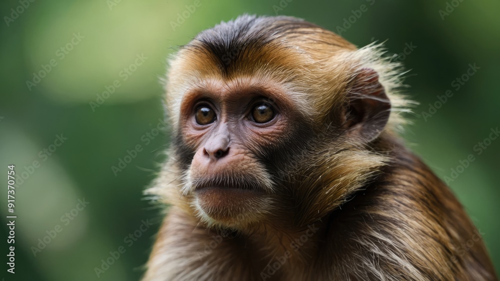 close up portrait of a macaque close up portrait of a macaque