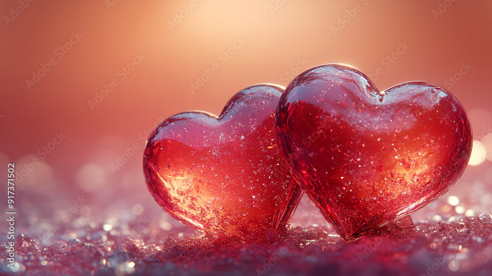 Valentine's day. Two hearts. Jewelry in the shape of a heart. Ruby hearts. Valentine's day. Two hearts. Jewelry in the shape of a heart. Ruby hearts.