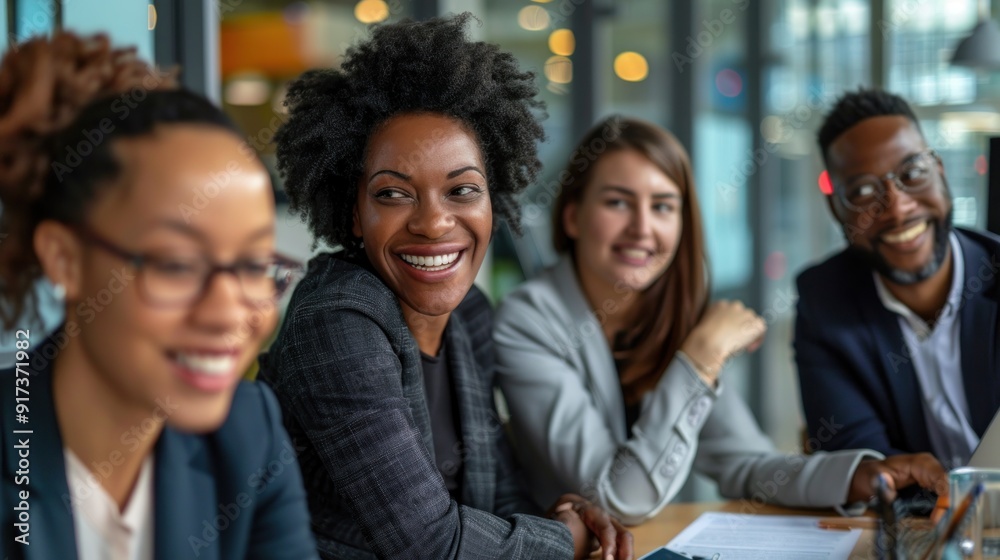 Smiling Business Team Collaboration Smiling Business Team Collaboration