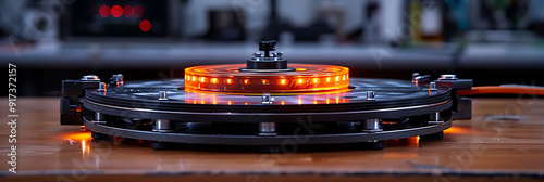 Setting up wireless power transfer experiment Explore concept of electromagnetic induction wirelessly transfer energy transmitter coil receiver coil demonstrating practical application of