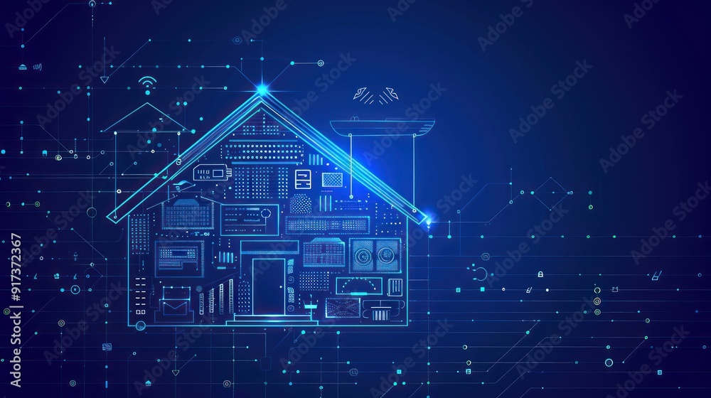 Smart Home Technology Concept Smart Home Technology Concept
