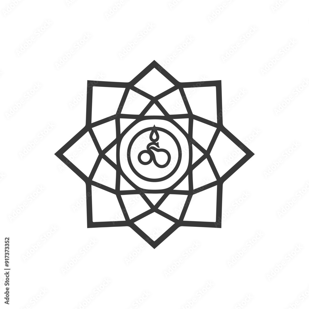 Geometric Design with a Drop and Two Circles Geometric Design with a Drop and Two Circles