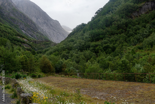 Briksdal Glacier, Norway. Briksdalsbreen is part of the Jostedal Glacier National Park