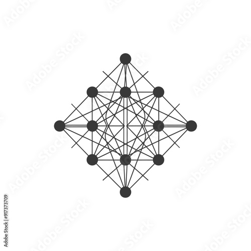 Geometric Network of Connected Circles