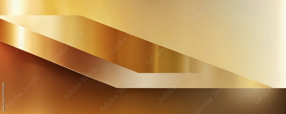 Abstract geometric composition featuring gradient shades of gold and brown in modern design Abstract geometric composition featuring gradient shades of gold and brown in modern design