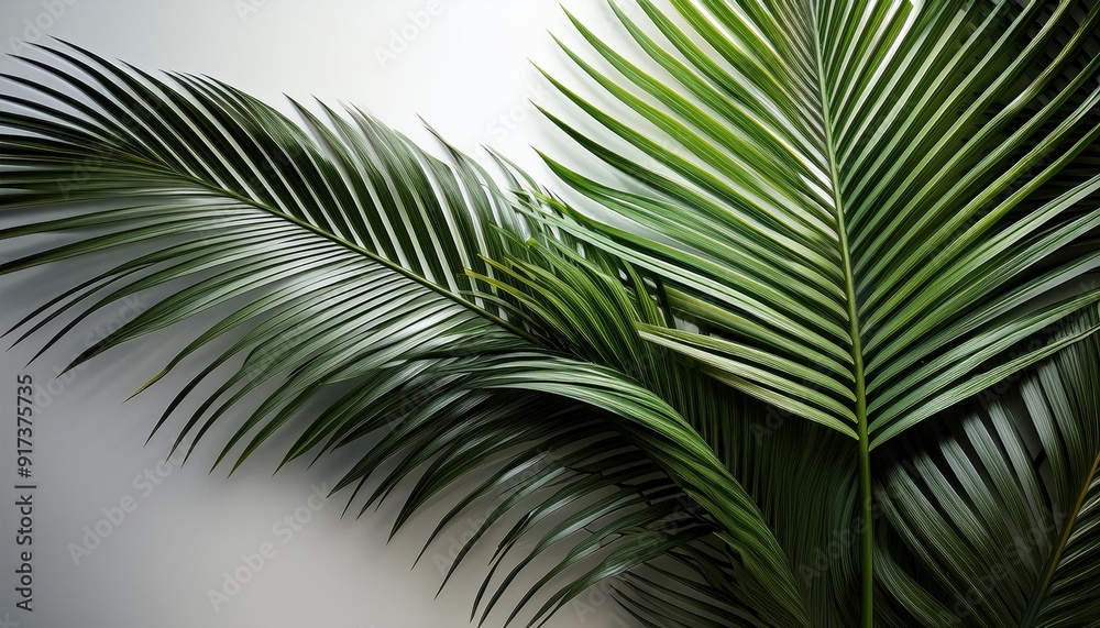 This close-up photograph features a palm tree mounted on a wall, showcasing its unique texture and vibrant green foliage. This close-up photograph features a palm tree mounted on a wall, showcasing its unique texture and vibrant green foliage.