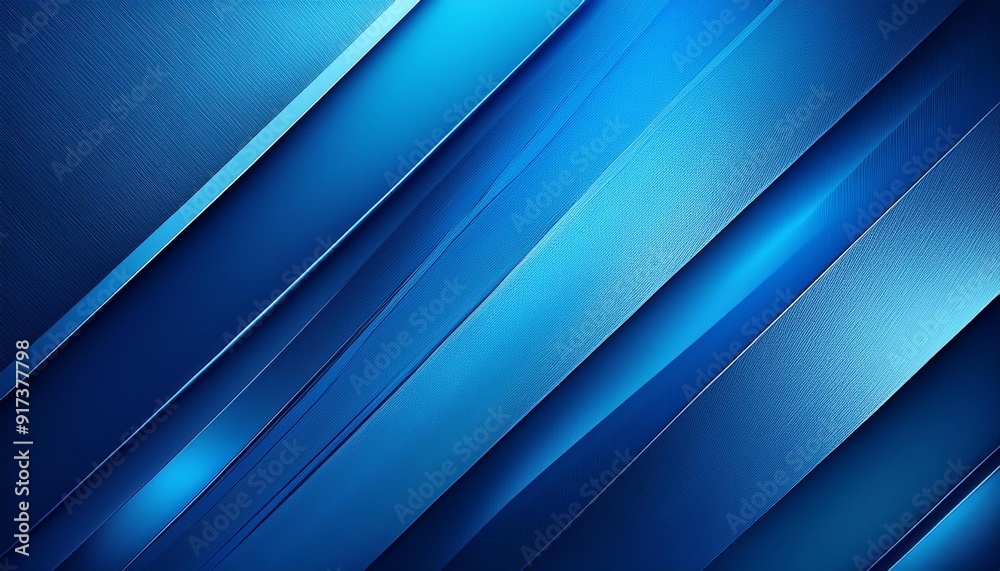 Fototapeta premium A blue background featuring a diagonal design in shades of blue, creating a modern and dynamic visual effect.
