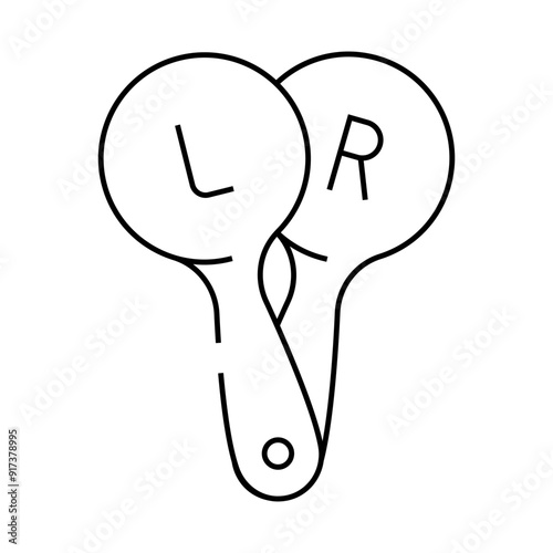 shoulder blades ophthalmology line icon vector. shoulder blades ophthalmology sign. isolated contour symbol black illustration