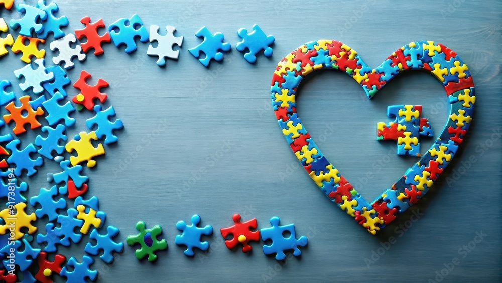 World autism awareness day with puzzle pieces health care awareness campaign isolated background, autism World autism awareness day with puzzle pieces health care awareness campaign isolated background, autism