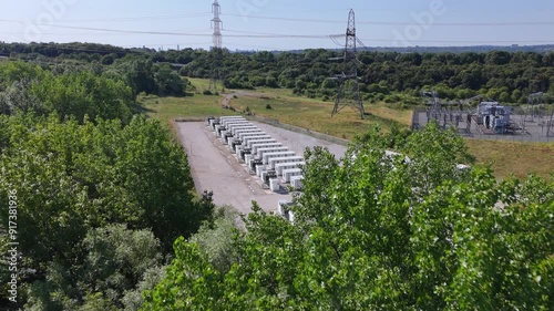 Battery Energy Storage System Aerial View