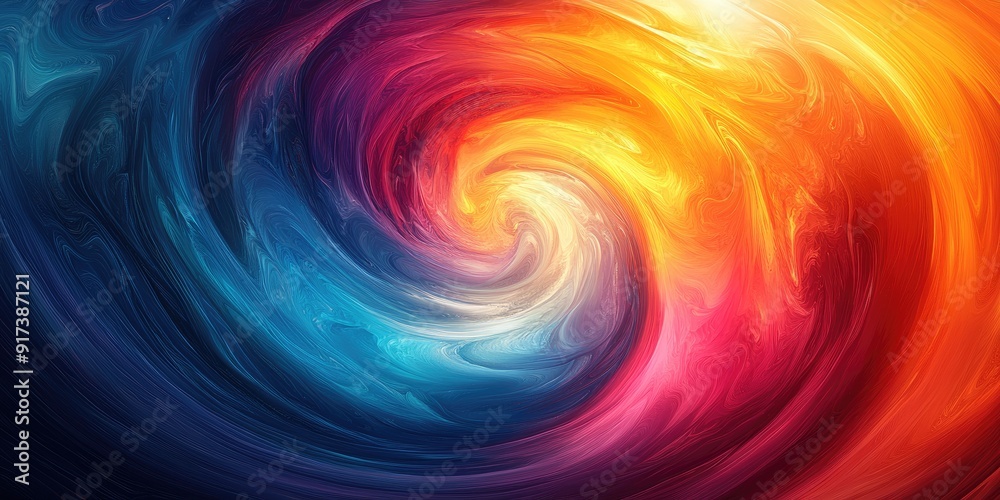 Swirling Abstract Art with Blue, Red, and Yellow Hues Swirling Abstract Art with Blue, Red, and Yellow Hues