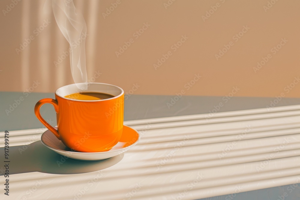 Obraz premium Close-up of fresh orange slices spread out on a white table, creating a bright and refreshing background. Beautiful simple AI generated image in 4K, unique.