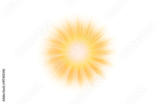Gold glow light effect. Starburst with sparkles. Transparent Sun rays. solar flare. Shining sunlight effect isolated on transparent background. Magic glow, Luxury events decoration design elements