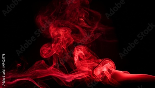 high detailed red smoke rising with alpha smoke streaks over black background smoke simulation effect for vfx object for vfx high defination 1080p photo