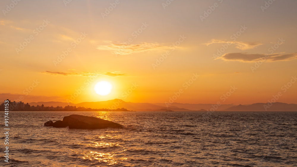 Obraz premium pôr-do-sol Florianópolis, Santa Catarina, Brasil Florianopolis