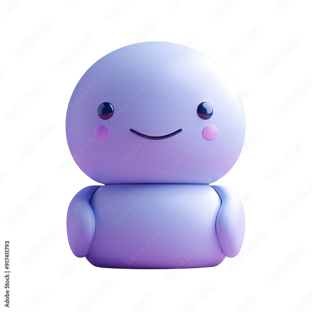 Cute 3D Cartoon Character Isolated on Transparent Background for Marketing and Advertising Projects, Transparent PNG for Digital Art and Design Elements
