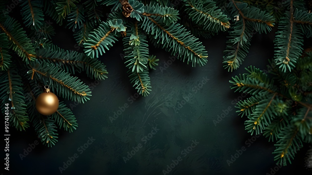 20. Gorgeous Christmas background featuring a close-up of a green fir tree feast. For seasonal quotes, use copy space and a stylish, somber, dark-toned style. Deco wallpaper from the past. A backdrop 20. Gorgeous Christmas background featuring a close-up of a green fir tree feast. For seasonal quotes, use copy space and a stylish, somber, dark-toned style. Deco wallpaper from the past. A backdrop