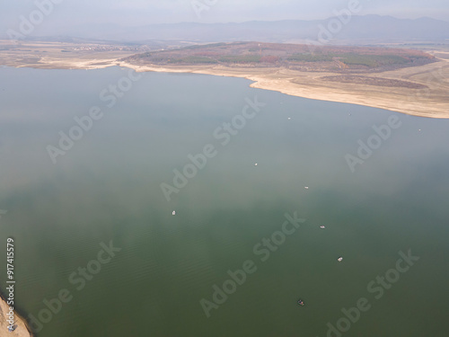 Aerial view of Pyasachnik Reservoir, Bulgaria photo