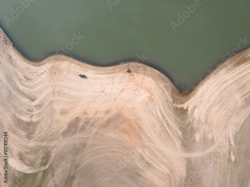 Aerial view of Pyasachnik Reservoir, Bulgaria photo