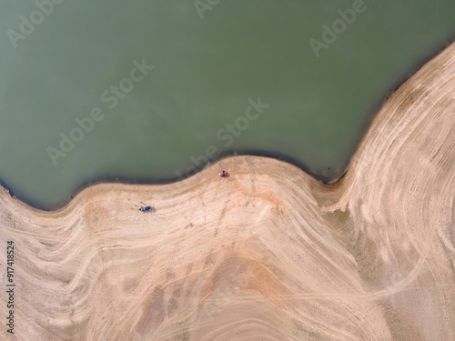 Aerial view of Pyasachnik Reservoir, Bulgaria photo