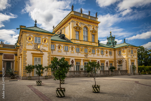 beautiful palace in Wilnaow, Poland