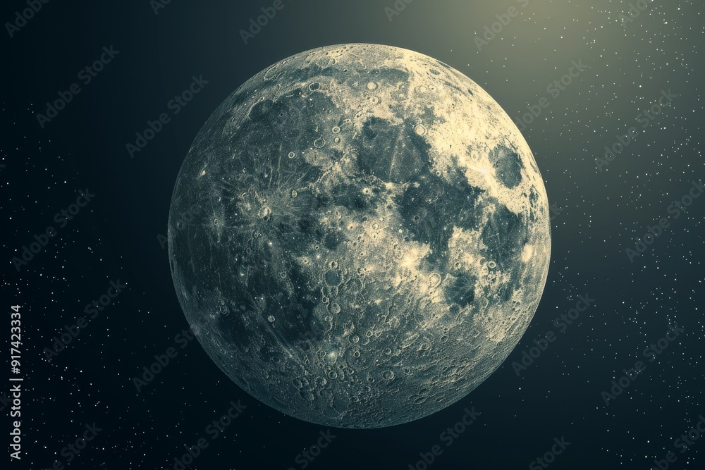 Obraz premium Polygons and intricated lines on a sinthwave universe background - Generative AI image. Beautiful simple AI generated image in 4K, unique.