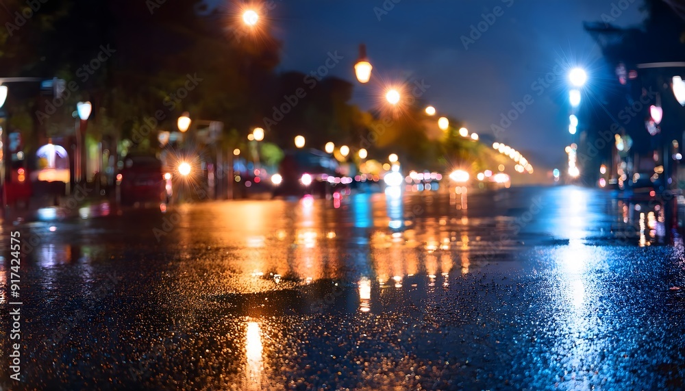 Obraz premium City lights out of focus background